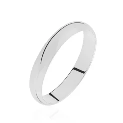 Alliance Aphroditia Ruban Plat Or Blanc
