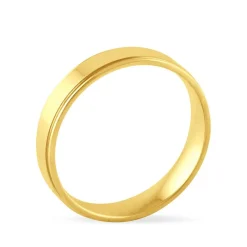 Alliance Beatrice Ruban Plat Or Jaune