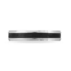 Alliance Camille Ruban Plat Or Blanc