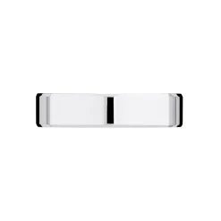 Alliance Carree Polie Or Blanc