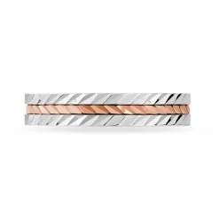 Alliance Diane Ruban Plat Or Bicolore
