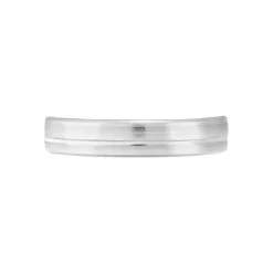 Alliance Gaedig Ruban Plat Or Blanc