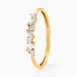 Alliance Gemariah Or Jaune Diamant Synthétique