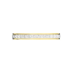 Alliance Grain De Folie Diamantee Ruban Plat Or Bicolore