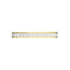 Alliance Grain De Folie Diamantee Ruban Plat Or Bicolore