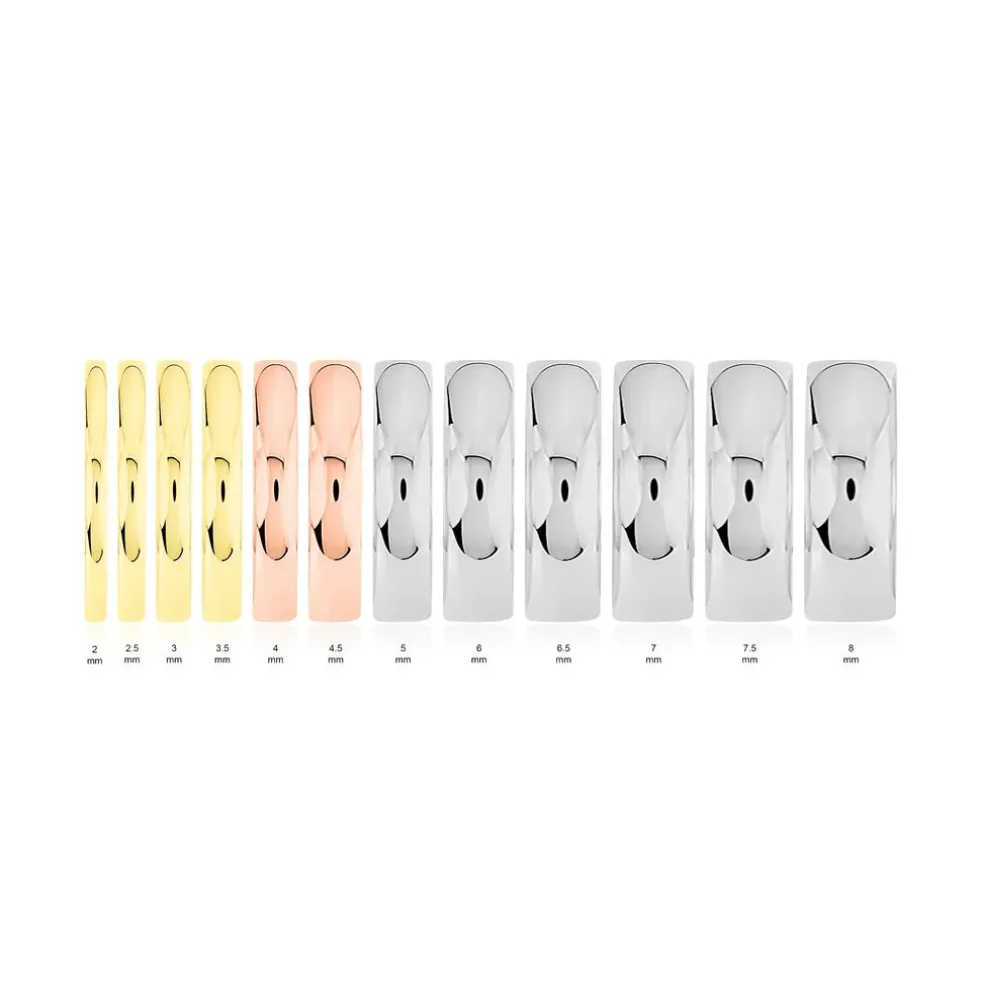 Alliance Julie Ruban Classique Or Blanc