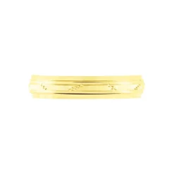 Alliance Laurette Ruban Plat Or Jaune