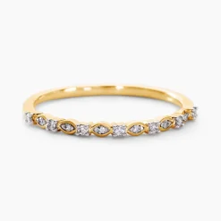 Alliance Les Inseparables Or Jaune Diamant