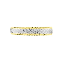 Alliance Marzelle Ruban Plat Or Bicolore