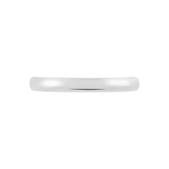 Alliance Meredithe Demi Jonc Classique Or Blanc