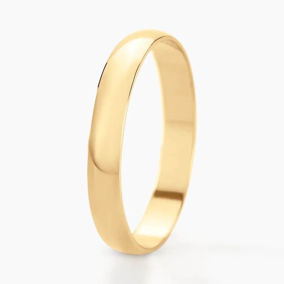 Alliance Meredithe Demi Jonc Classique Or Jaune