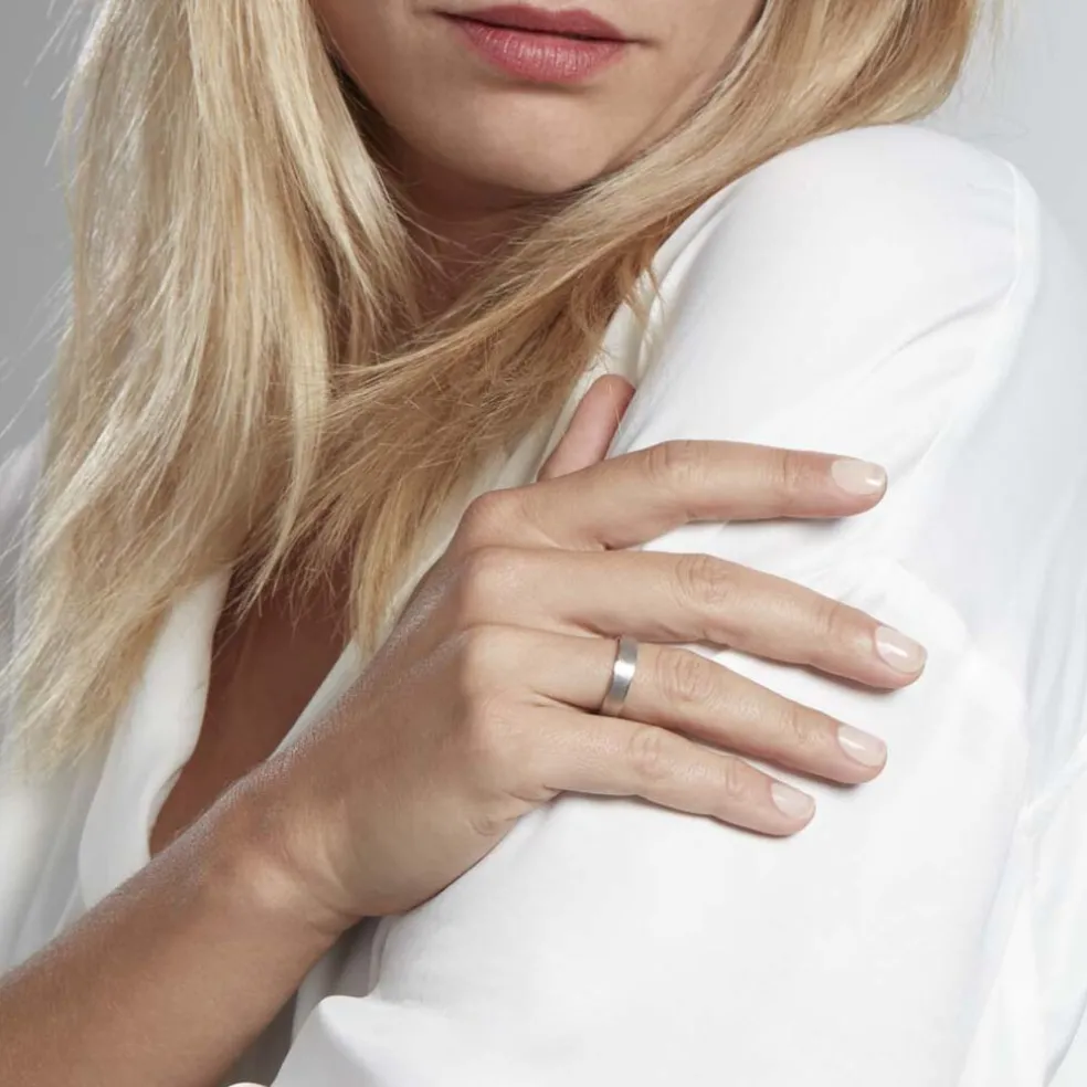 Alliance Sudem Ruban Plat Argent Blanc