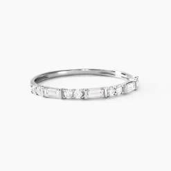 Alliance Taranis Or Blanc Diamant Synthétique