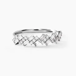Alliance Zachary Or Blanc Diamant Synthétique