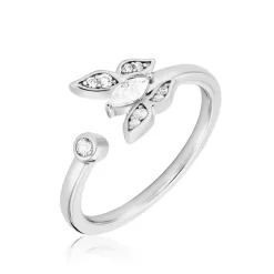 Bague Alill Argent Blanc Oxyde De Zirconium