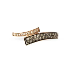 Bague Amelie Or Rose Rubis Et Diamant