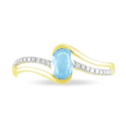 Bague Anja Or Jaune Topaze Et Diamant