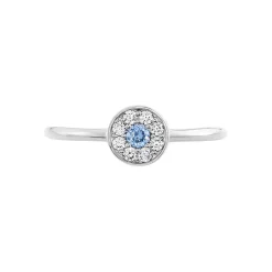 Bague Argent Blanc Auxana Oxyde De Zirconium