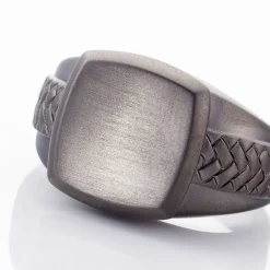 Bague Argent Noir