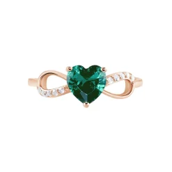 Bague Argent Rose Atieno Oxyde De Zirconium