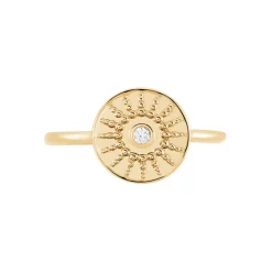 Bague Artea Plaqué Or Jaune Oxyde De Zirconium