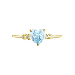 Bague Ashvin Or Jaune Topaze Et Oxyde