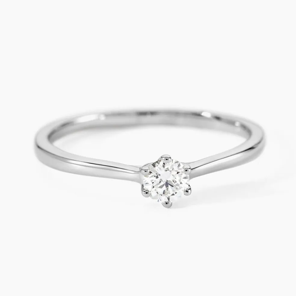 Bague Athena Platine Blanc Diamant