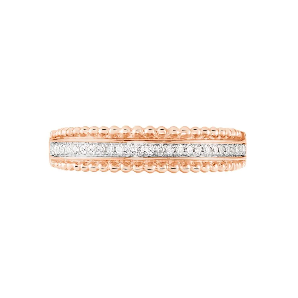 Bague Aurelya Or Rose Diamant