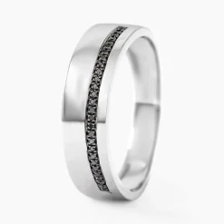 Bague Black Diamond Or Blanc Diamant