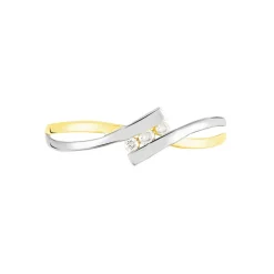 Bague Brixia Or Bicolore Diamant