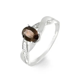 Bague Candice Or Blanc Quartz