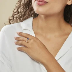 Bague Candice Or Rose Saphir