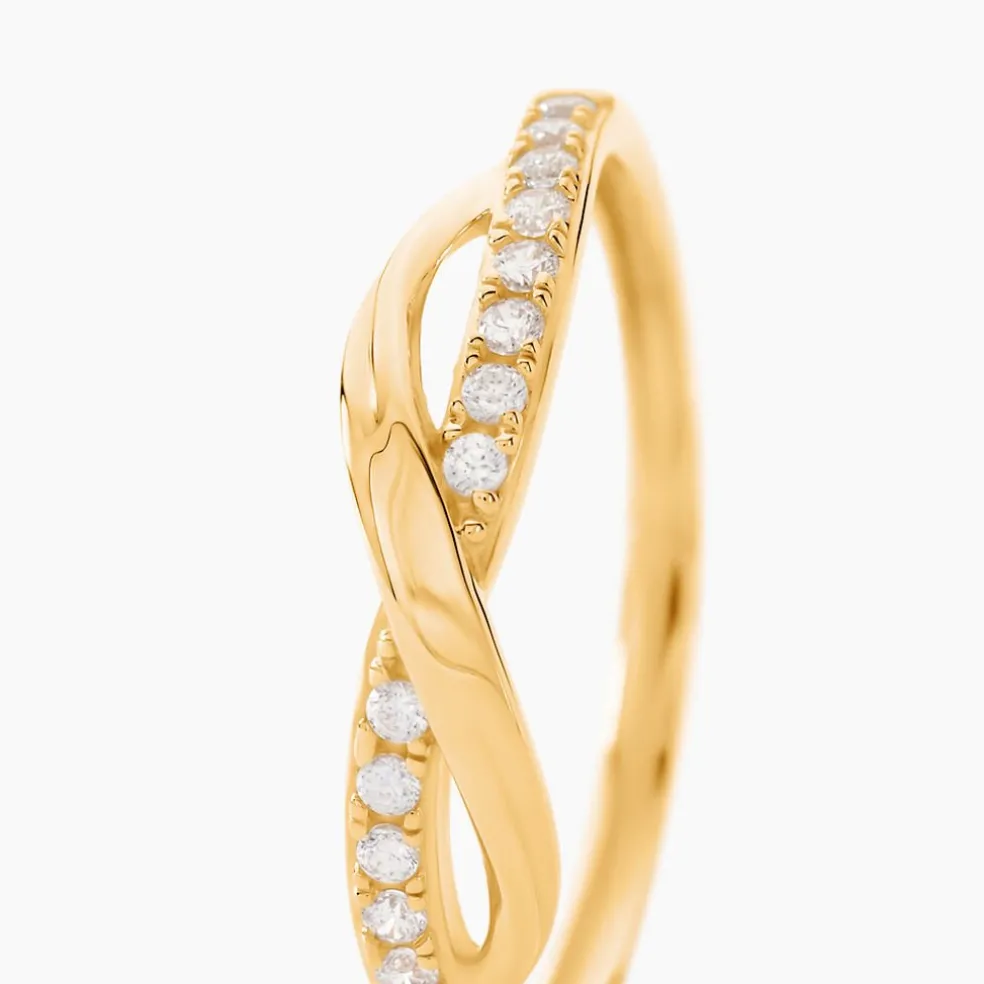 Bague Cass Or Jaune Oxyde