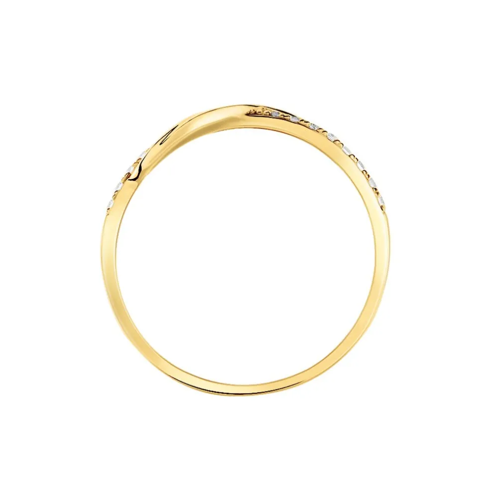 Bague Cass Or Jaune Oxyde