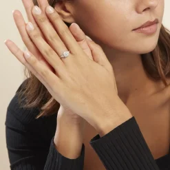 Bague Cierra Platine Blanc Diamant