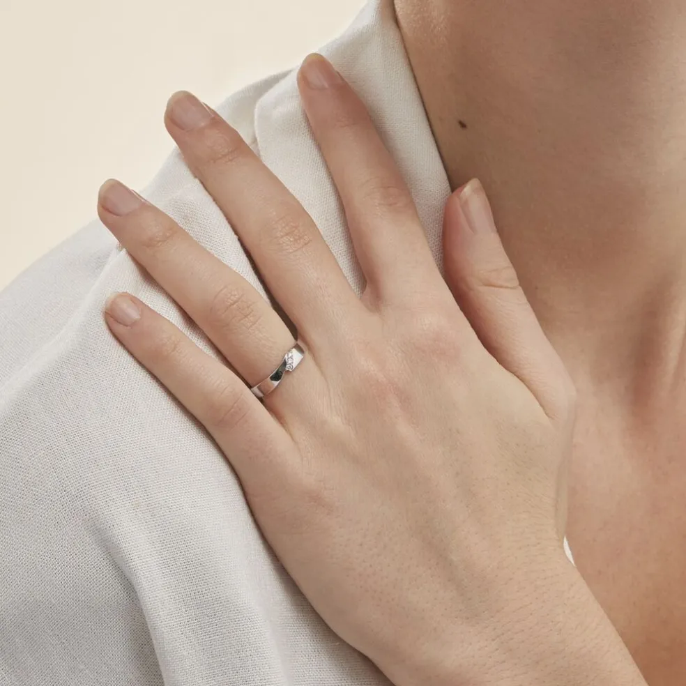 Bague Daphne Or Blanc Diamant