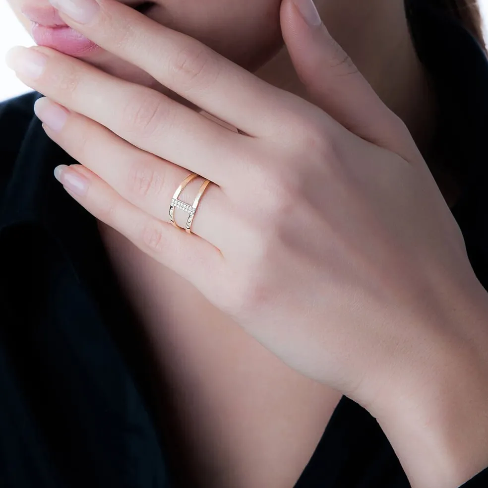 Bague Deborah Or Rose Diamant