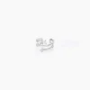 Bague D'hélix Unitaire Amada Argent Blanc Oxyde De Zirconium