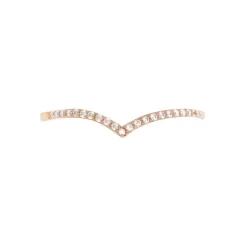 Bague Dounia Or Rose Oxyde De Zirconium