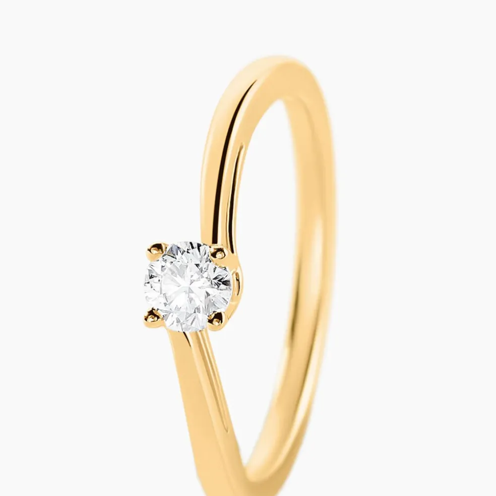Bague Dympna Or Jaune Diamant