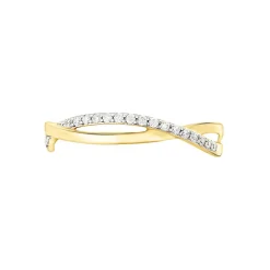 Bague Eister Or Jaune Oxyde De Zirconium