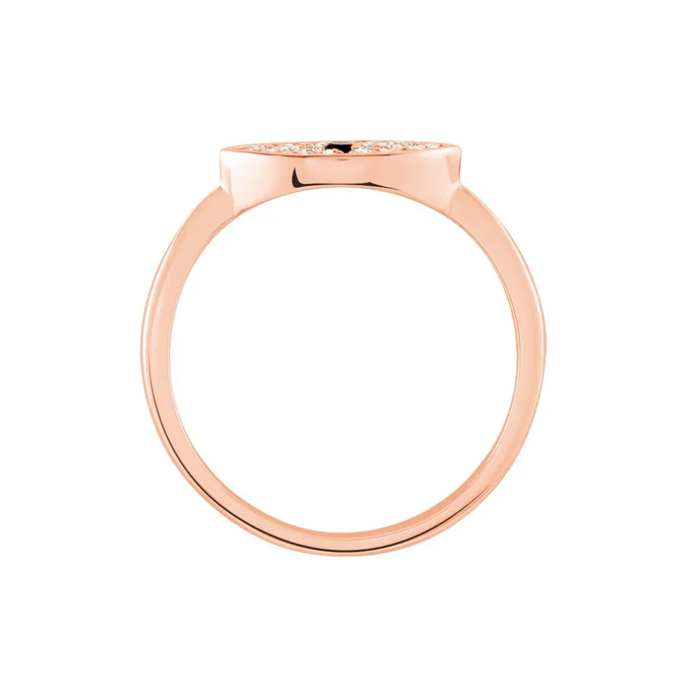 Bague Eldia Argent Rose Oxyde De Zirconium