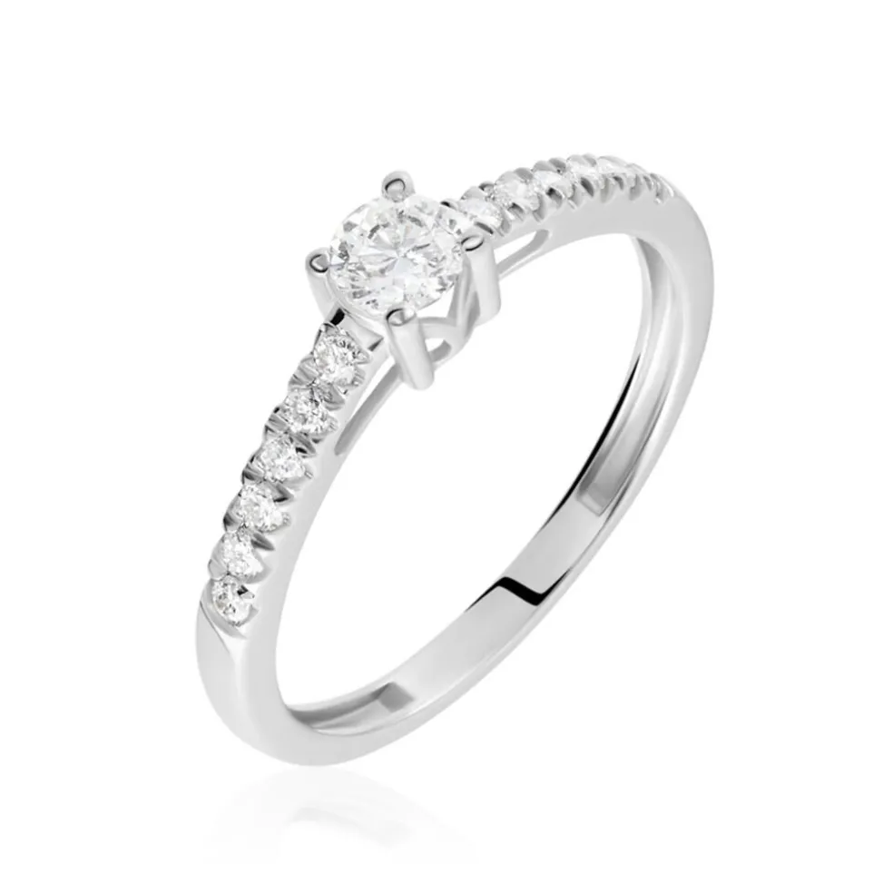 Bague Eliisa Or Blanc Diamant