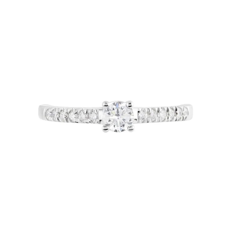 Bague Eliisa Or Blanc Diamant