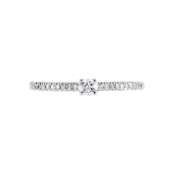 Bague Eliisa Or Blanc Diamant