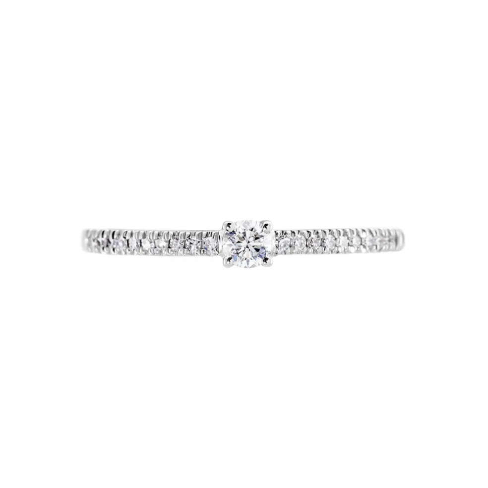 Bague Eliisa Or Blanc Diamant