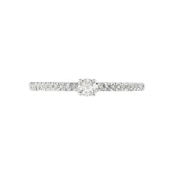 Bague Eliisa Or Blanc Diamant
