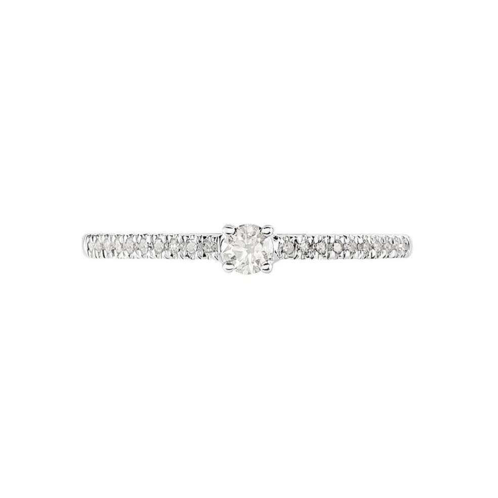 Bague Eliisa Or Blanc Diamant