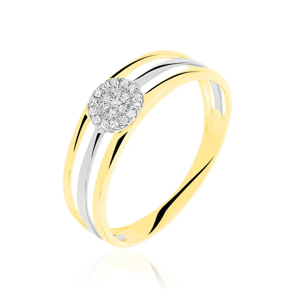 Bague Elsa Or Bicolore Diamant