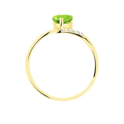 Bague Eva Or Jaune Péridot Et Diamant